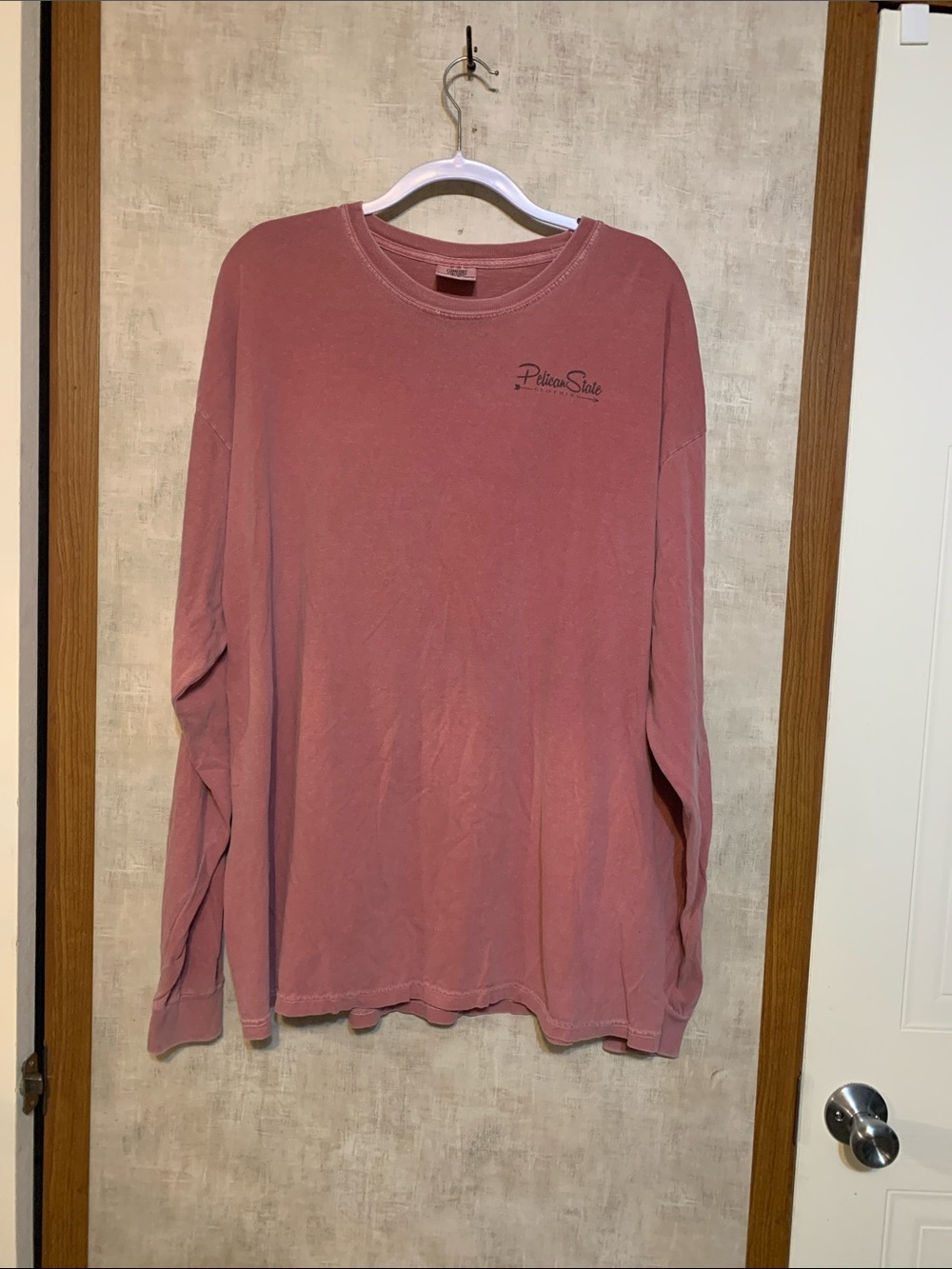 Comfort Colors Crewneck long sleeve shirt size XXL Pelican State clothing